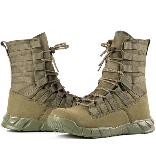 Men's Work Tactical Boots Lightweight Combat Boots Durable Suede Leather Military Boot Desert Boot