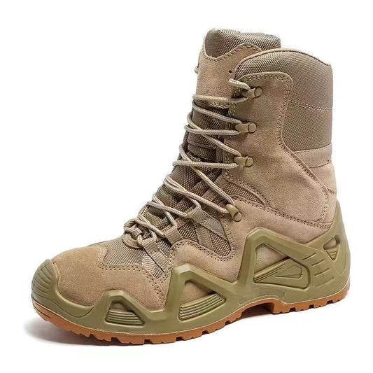 Men's Work Tactical Boots Lightweight Combat Boots Durable Suede Leather Military Boot Desert Boot